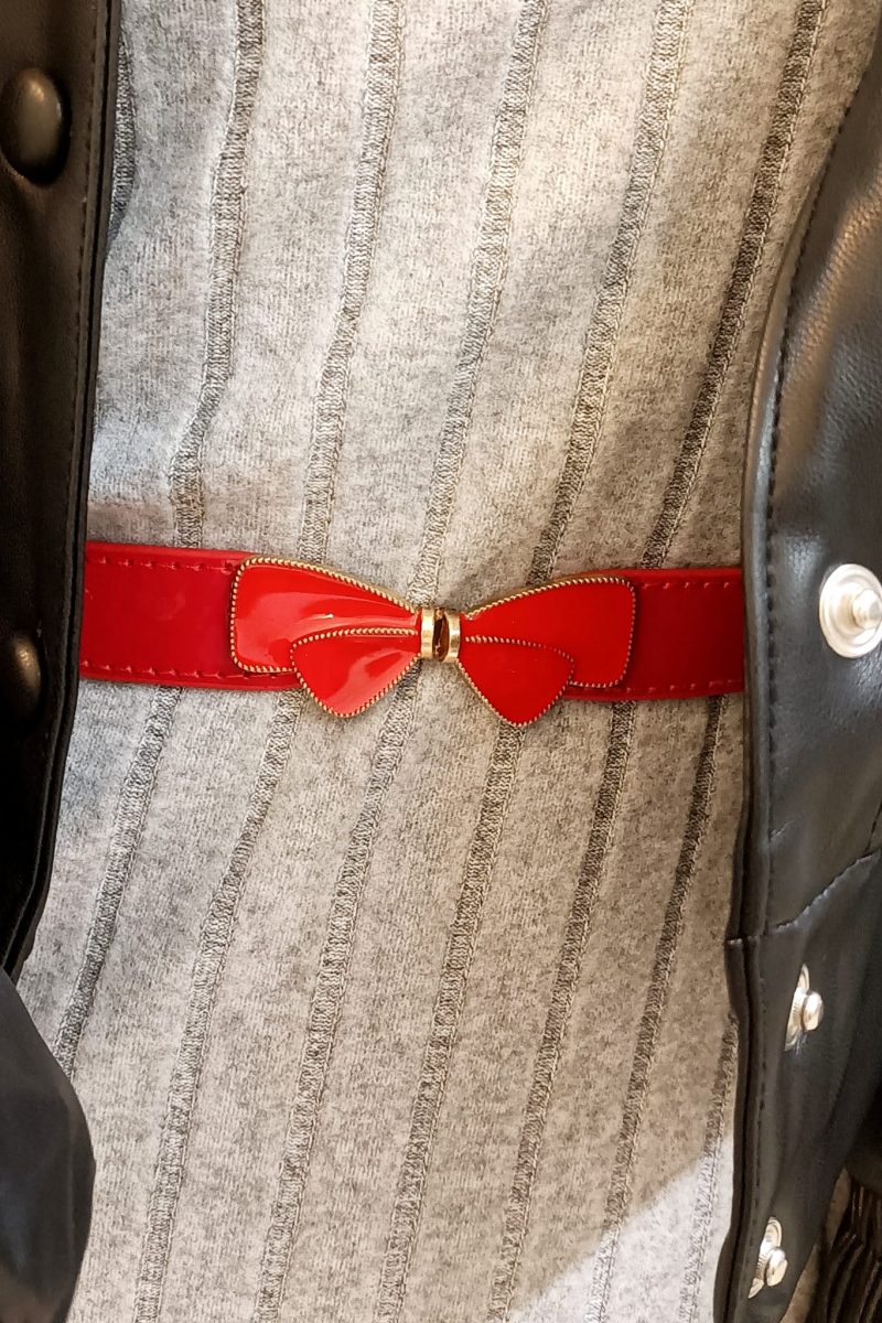 Cinturón rojo lazo